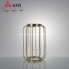 ATO iron glass vase glass for living room